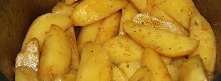 картофель, запеченный соевом соусе. Шаг 3