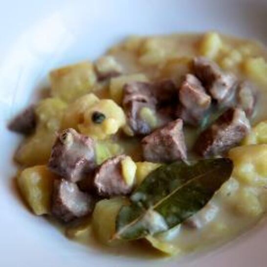 Рецепт картошка тушеная с мясом