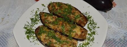 лодочки из баклажанов в духовке с фаршем. Шаг 10