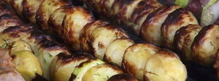 молодой картофель в маринаде на мангале. Шаг 6