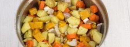 овощи со свининой в духовке. Шаг 2