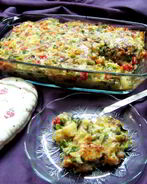 Овощи в духовке под сыром