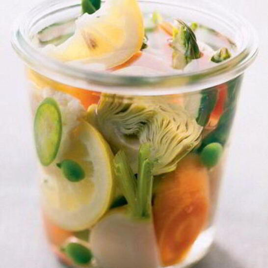 Рецепт овощи в лимонном маринаде