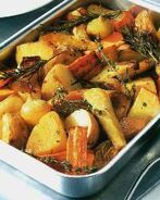 Овощи, запеченные в духовке