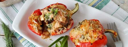 перец фаршированный грибами. Шаг 9