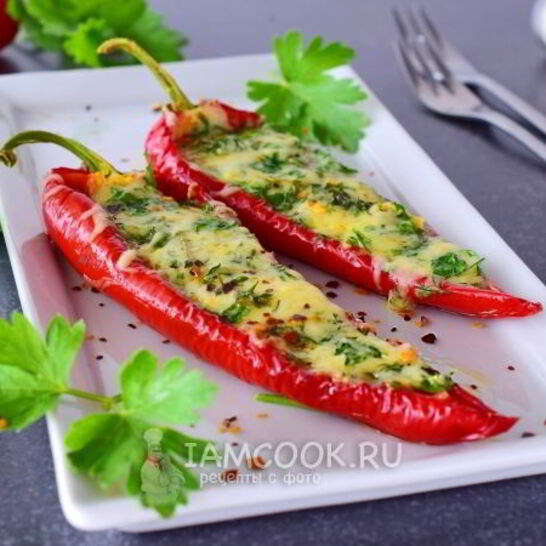 Рецепт перец, фаршированный сыром