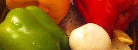 перец фаршированный творогом и шампиньонами. Шаг 3