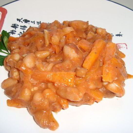 Рецепт сладкая фасоль в томатном соусе