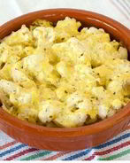 Цветная капуста тушеная в сметане