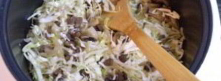 тушеная капуста с грибами в мультиварке. Шаг 7