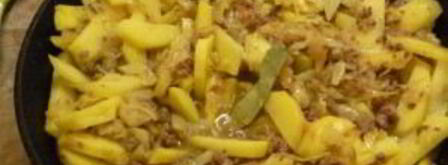 тушеная капуста со свининой и картошкой. Шаг 4