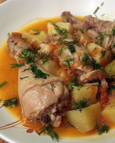 Тушеная картошка в мультиварке Поларис