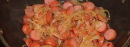 тушеная кислая капуста с сосиской. Шаг 3