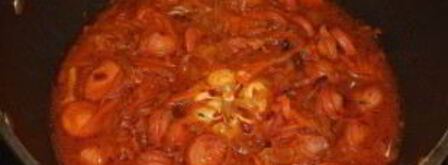 тушеная кислая капуста с сосиской. Шаг 6