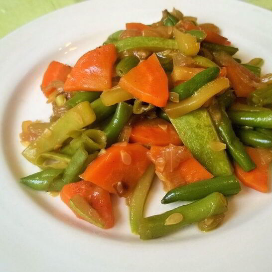 Рецепт тушеные овощи под соусом