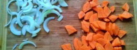 тушеные овощи под соусом. Шаг 2