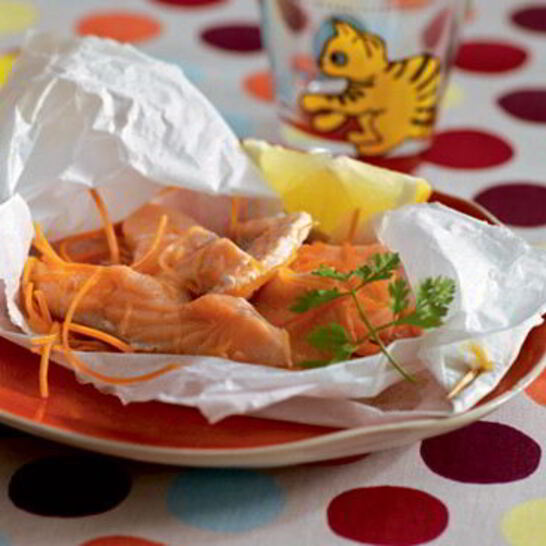 Рецепт тыква и семга в пергаменте