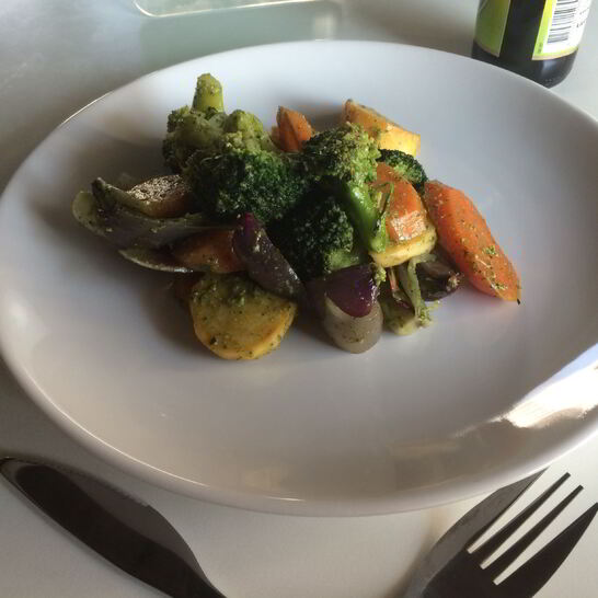 Рецепт запеченные овощи под мятно-чесночным соусом