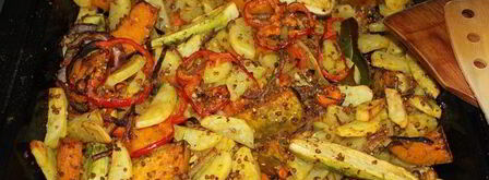 запеченные овощи с гречей краски осени. Шаг 5