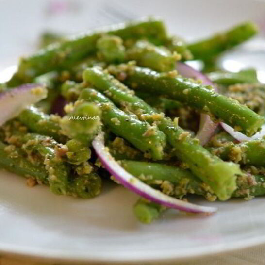 Рецепт зеленая фасоль с оливками