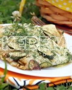 Жареные кабачки с яйцом