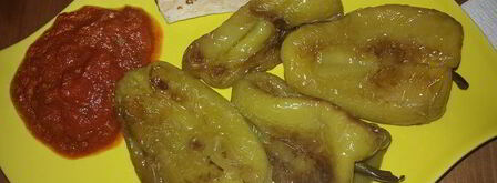 жареные перцы с томатным соусом basilico. Шаг 6