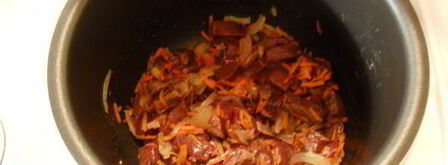 говяжья печень с картофелем в мультиварке. Шаг 3