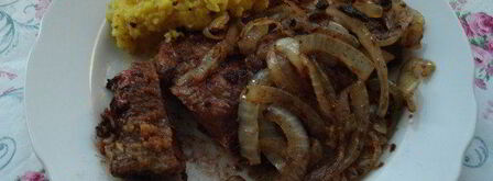 говяжья печень с яблоками. Шаг 3