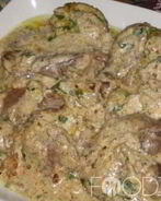 Говяжья печень в сметане