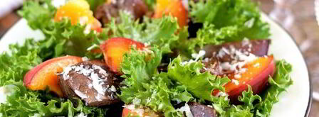 индюшиная печень с персиками. Шаг 9