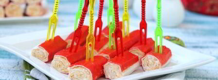 крабовые палочки, фаршированные печенью трески. Шаг 9