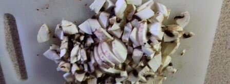 куриная печень с грибами. Шаг 2