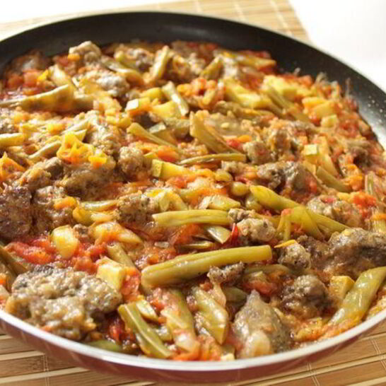 Рецепт куриная печень с овощами в кисло-сладком соусе