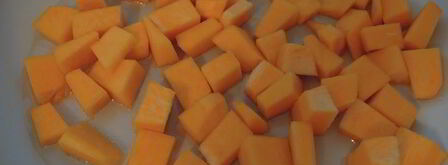 куриная печень с тыквой и яблоками. Шаг 5