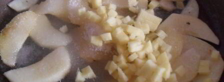 куриная печень с яблочно-имбирным соусом. Шаг 2