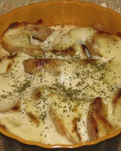 Куриная печень с яблоками