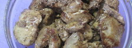 куриная печень со сливочно-горчичным соусом. Шаг 3