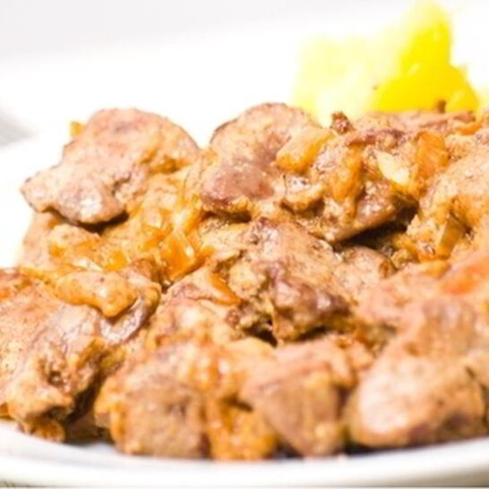 Рецепт куриная печень в сырном соусе