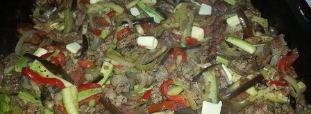 куриная печень, запеченная с овощами. Шаг 6