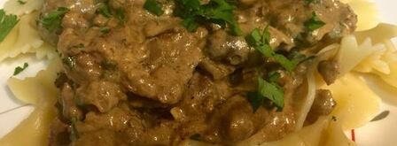 куриные сердечки и печень, тушеные в сметане. Шаг 9