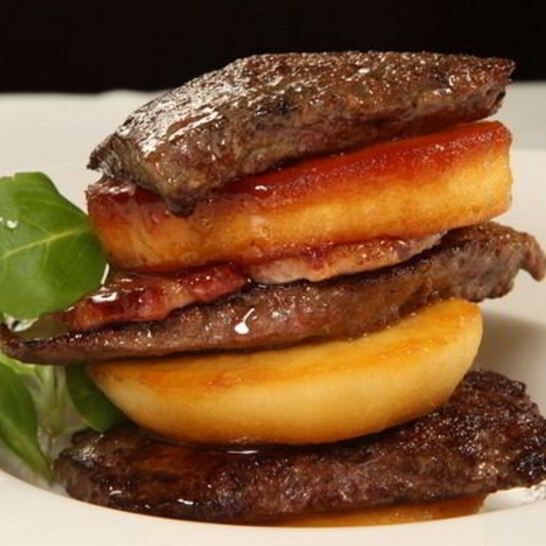 Рецепт нежная телячья печень с яблоками