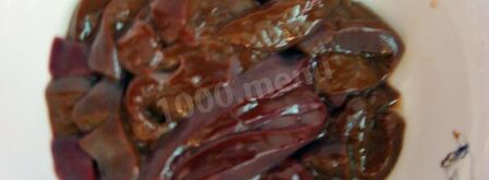 печень говяжья по-строгановски классически. Шаг 3