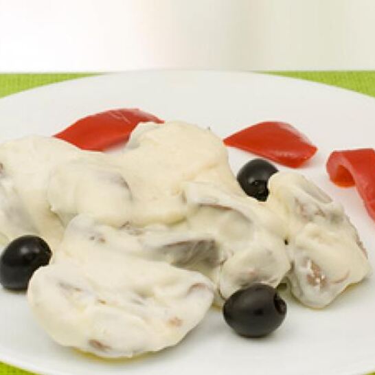 Рецепт печень индейки в молочном соусе