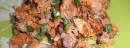 печень с овощами в мультиварке. Шаг 5