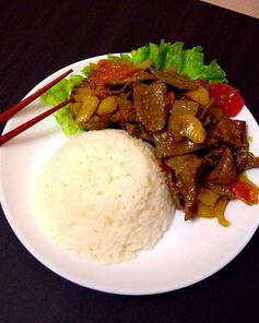 Печень в азиатском стиле