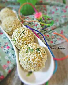 Закусочные шарики с печенью трески