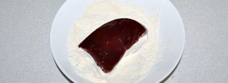 жареная печень, маринованная в соевом соусе. Шаг 4