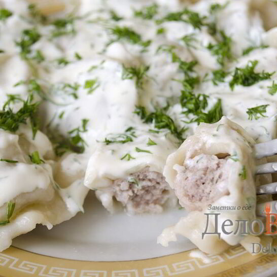 Рецепт домашние пельмени с мясом