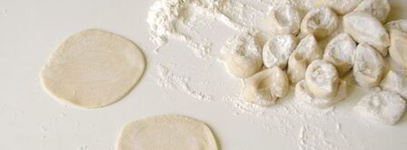 домашние пельмени с мясом. Шаг 6