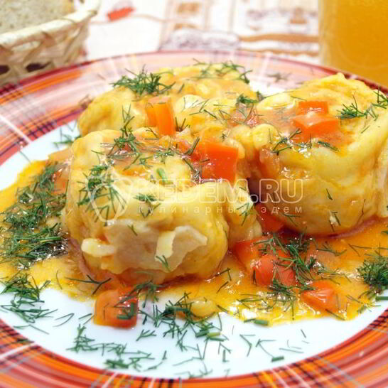 Рецепт ленивые пельмени с курицей грузины